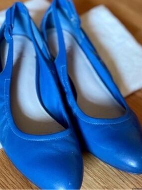 Cole Haan Bright Blue Slingback Flats